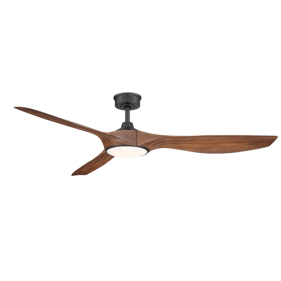 ABANICO 3 ASPAS 66" JAVA LED C/VIDRIO INT ETL