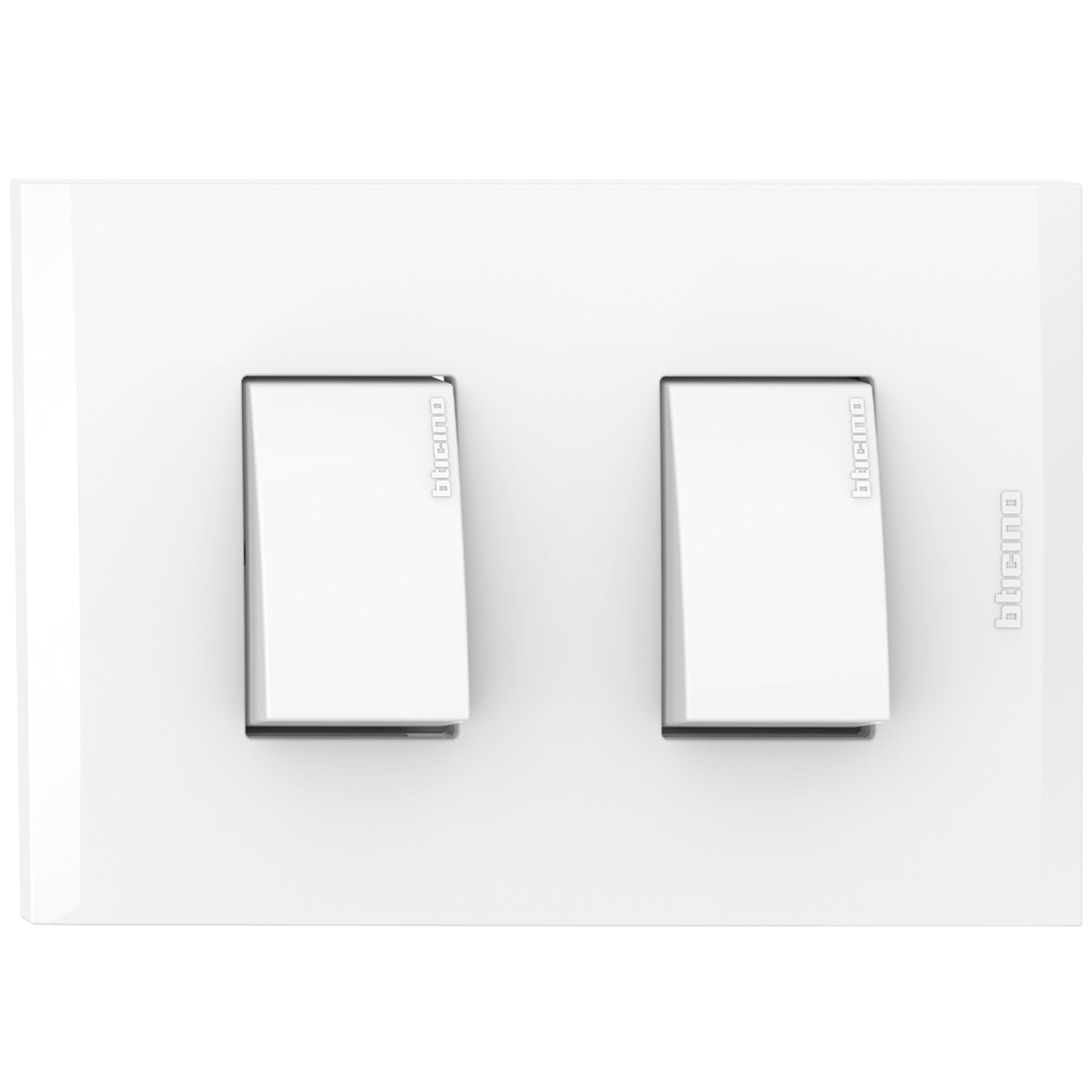 APAGADOR DOBLE 1P 15A 125V BLANCO NOBILE AF2200EB