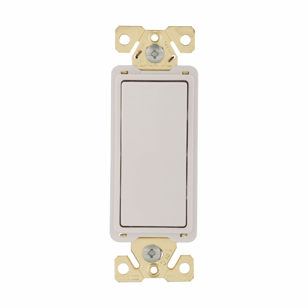 APAGADOR SENC. DECORATOR COMERCIAL 1P 20A 125/277V BLANCO 7621W-BOX