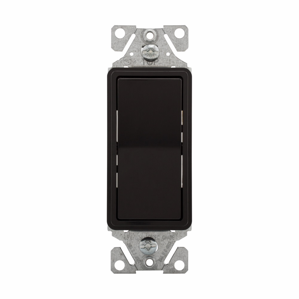 APAGADOR SENC.DECORATOR RESIDENCIAL 3V 15A 125/277V NEGRO 7503BK-BOX