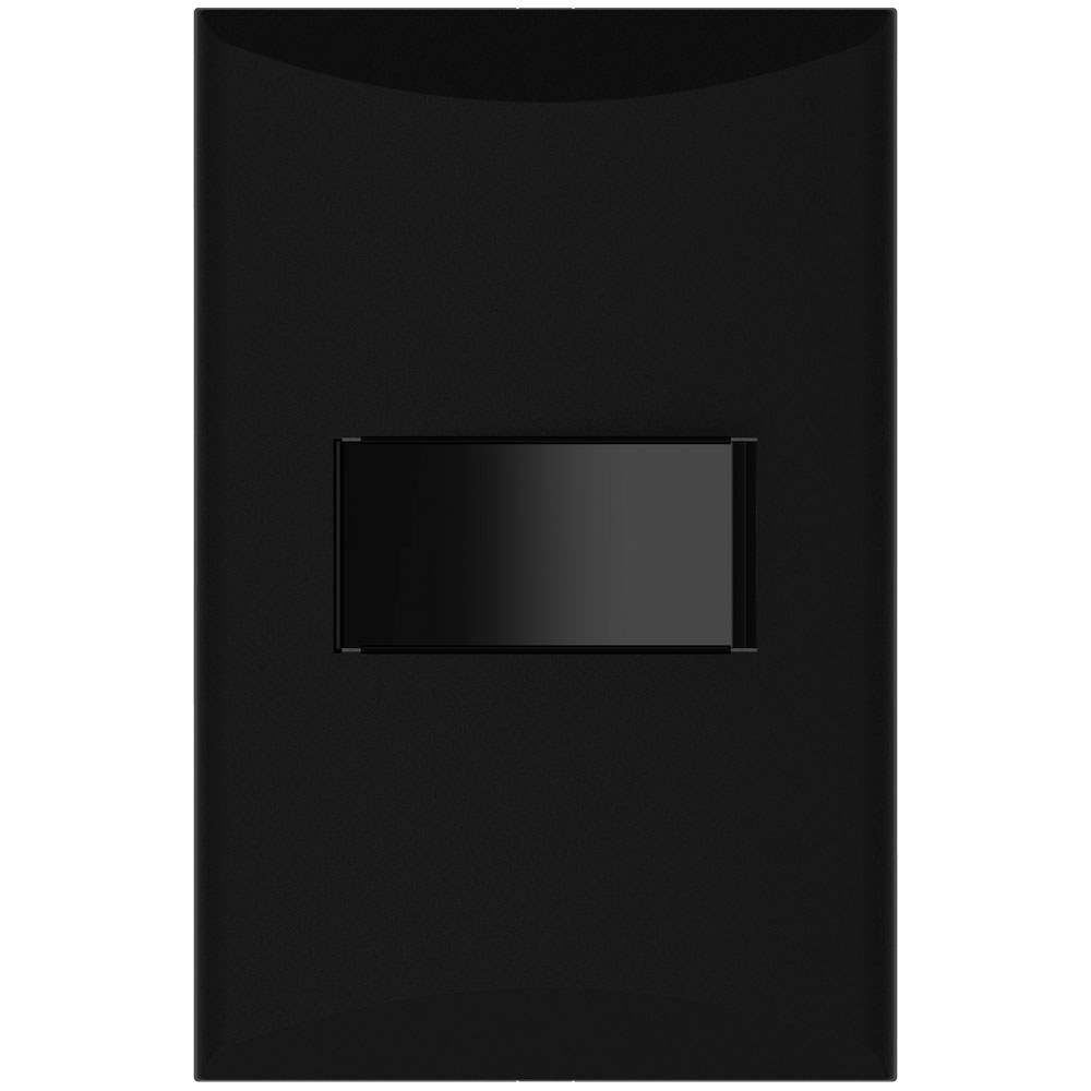 APAGADOR SENCILLO 3V 15A 125V NEGRO PLATA 1001-BK