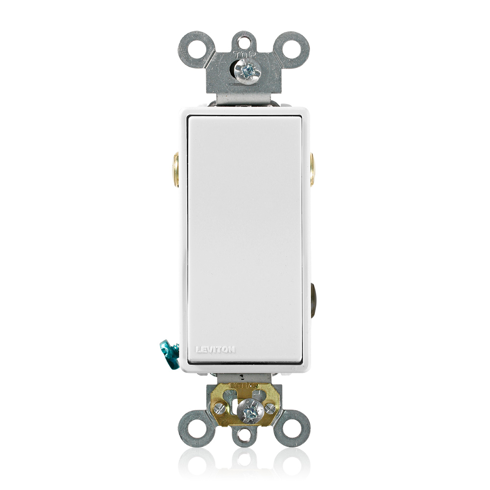 APAGADOR SENCILLO DECORA COMERCIAL 3V 20A 125/277V BLANCO 5623-2W