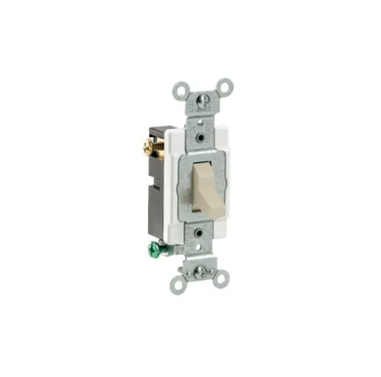 APAGADOR SENCILLO PALANCA COMERCIAL 3V 15A 125/277V MARFIL CS315-2I