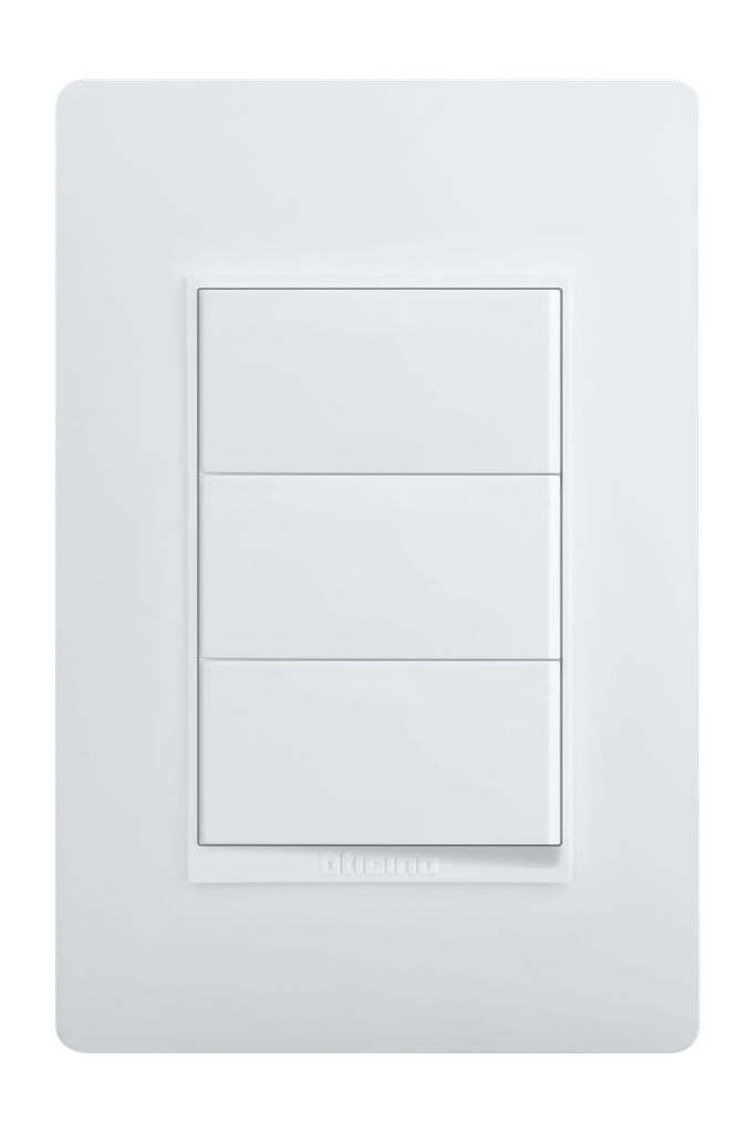 APAGADOR TRIPLE 1P+1P+3V 15A 125V BLANCO LUZICA PU5303