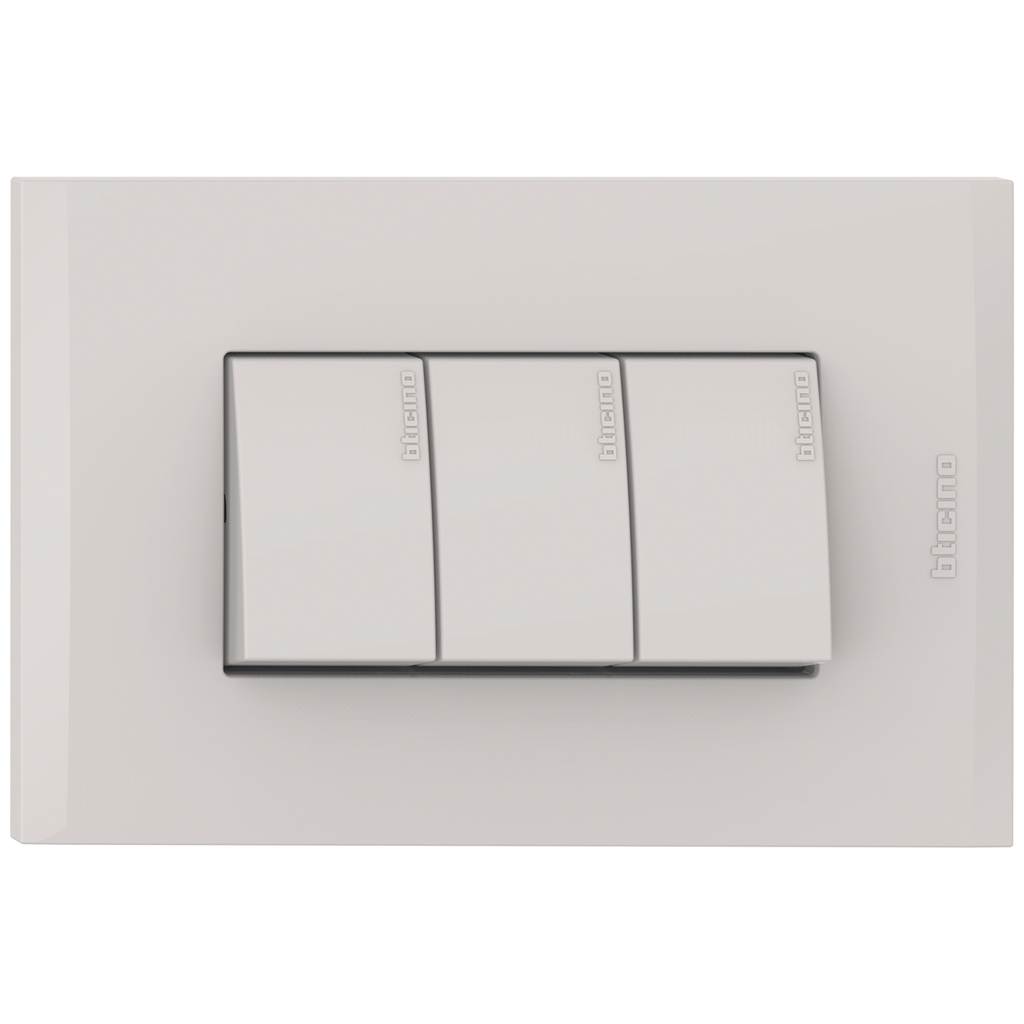 APAGADOR TRIPLE 3V 15A 125V MARFIL NOBILE AF2301EM
