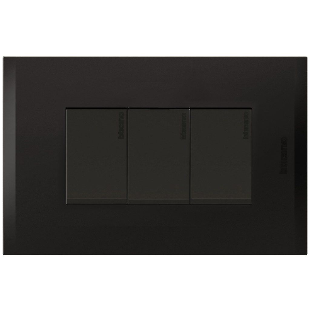 APAGADOR TRIPLE 3V 15A 125V NEGRO NOBILE AF2301EANG