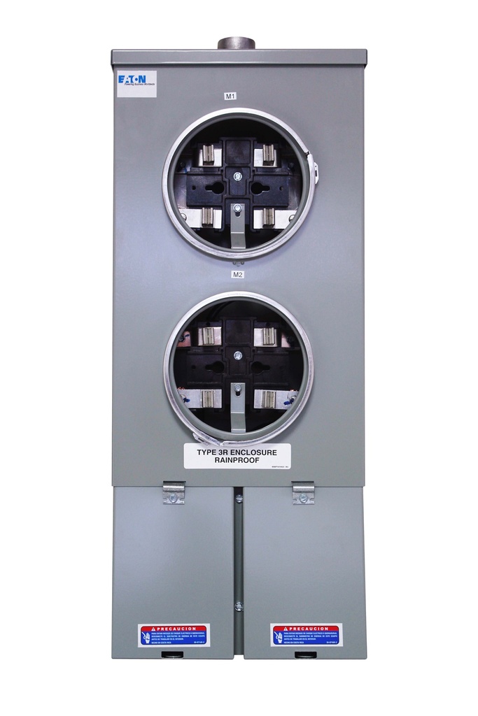 BASE PARA DOS MEDIDORES 100A, 1F 3H 240V NEMA 3R PARA CH 2P CHM2100MR3