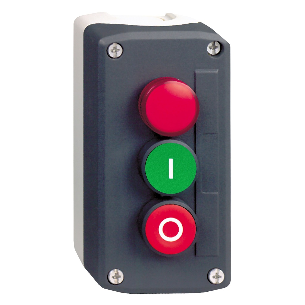 BOTON.EN CJA.ARRANQ.PARE C/LUZ PILOT.120V XALD363G