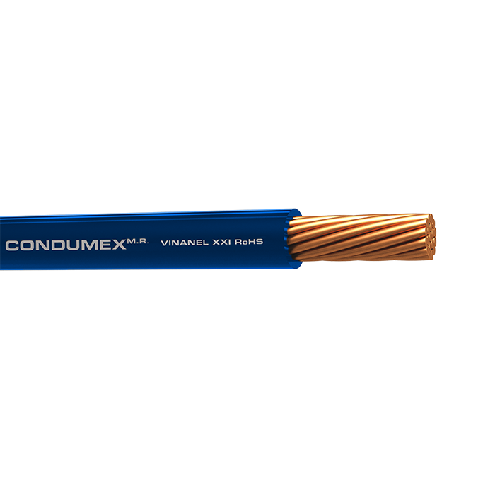 CABLE THHN CAL 12AWGAZUL CARRETE CONDUMEX