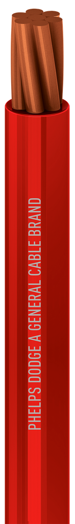 CABLE THHN CAL 12AWGROJO CAJA PHELPS DODGE