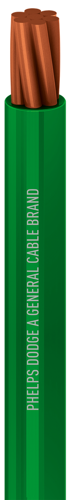 CABLE THHN CAL 12AWGVERDE CAJA PHELPS DODGE