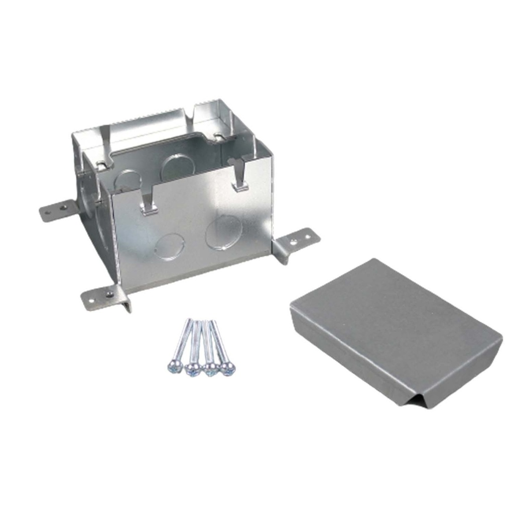 CAJA PISO 880 OMNIBOX 1 GANG  ACERO ESTAMPADO WIREMOLD 880S1