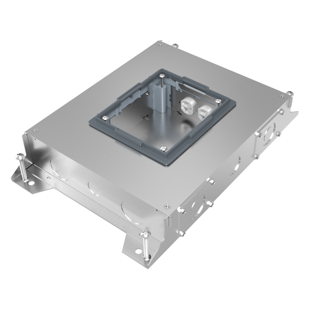 CAJA PISO SERIE RFBA 4 GANG SALIDA 3/4 - 2 WIREMOLD RFBA4R30