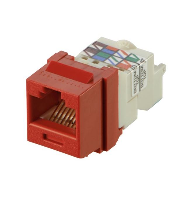 CONECTOR JACK RJ45 ROJO CAT6 NET KEY (KEYSTONE) NK6TMRD