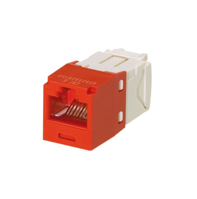 CONECTOR JACK RJ45 ROJO CAT6 PANDUIT CJ688TGRD
