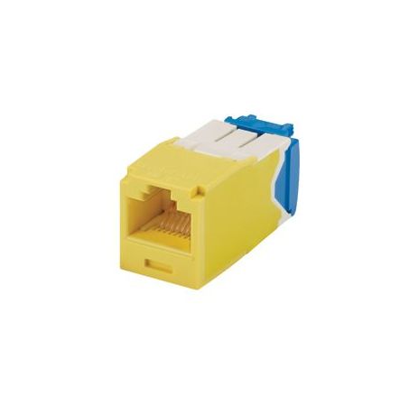CONECTOR JACK TX6 10GIG PANDUIT CAT 6A AMARILLO CJ6X88TGYL