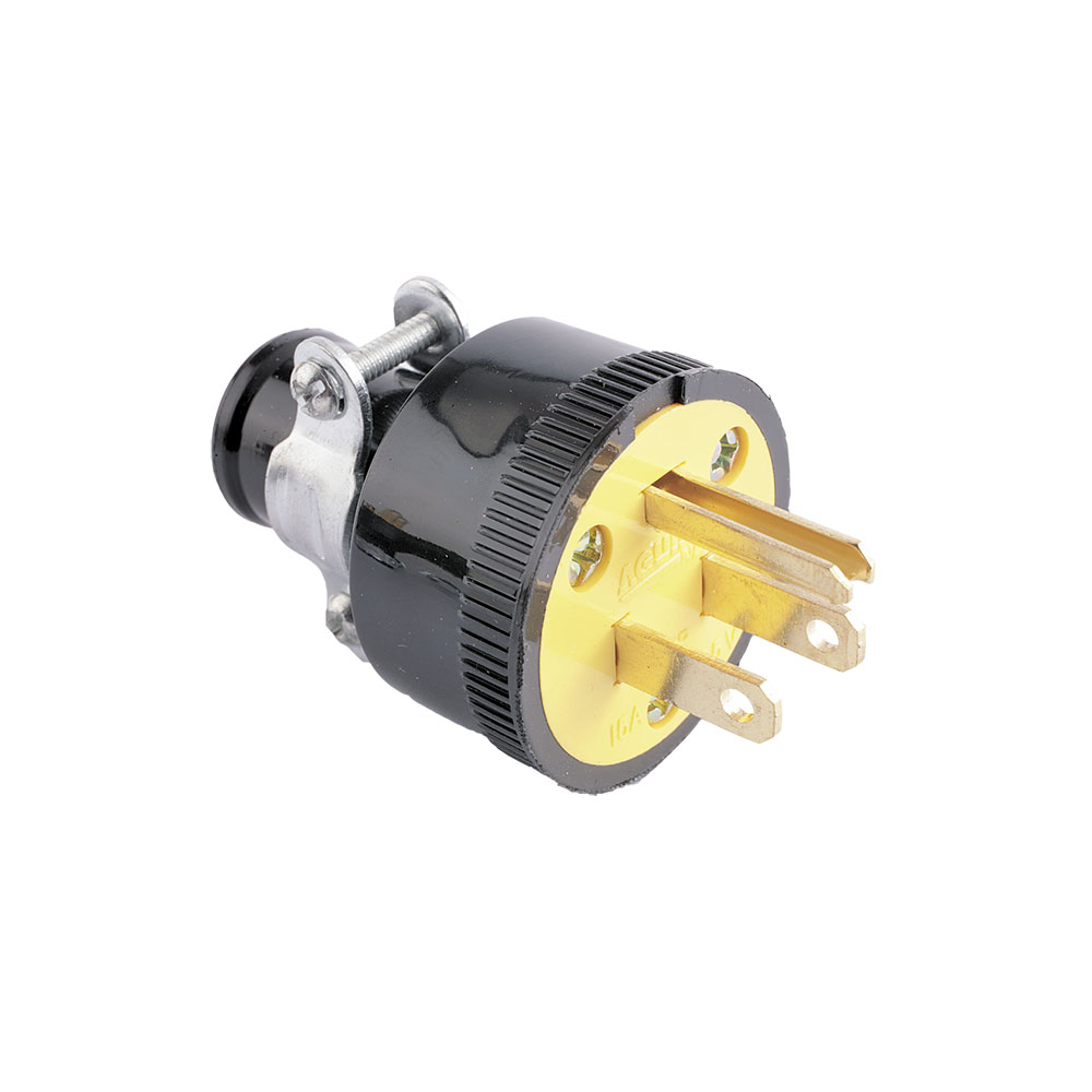 ENCHUFE C/ ABRAZADERA 2P 3H 15A 125V NEMA 5-15P #1709