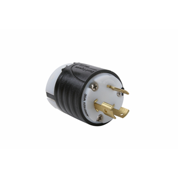ENCHUFE MEDIA VUELTA 3P 3H 30A 125/250V NO NEMA NEGRO 3331SS