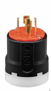 ENCHUFE MEDIA VUELTA 3P 3H 30A 125/250V NEMA L10-30P NARANJA AHCL1030P