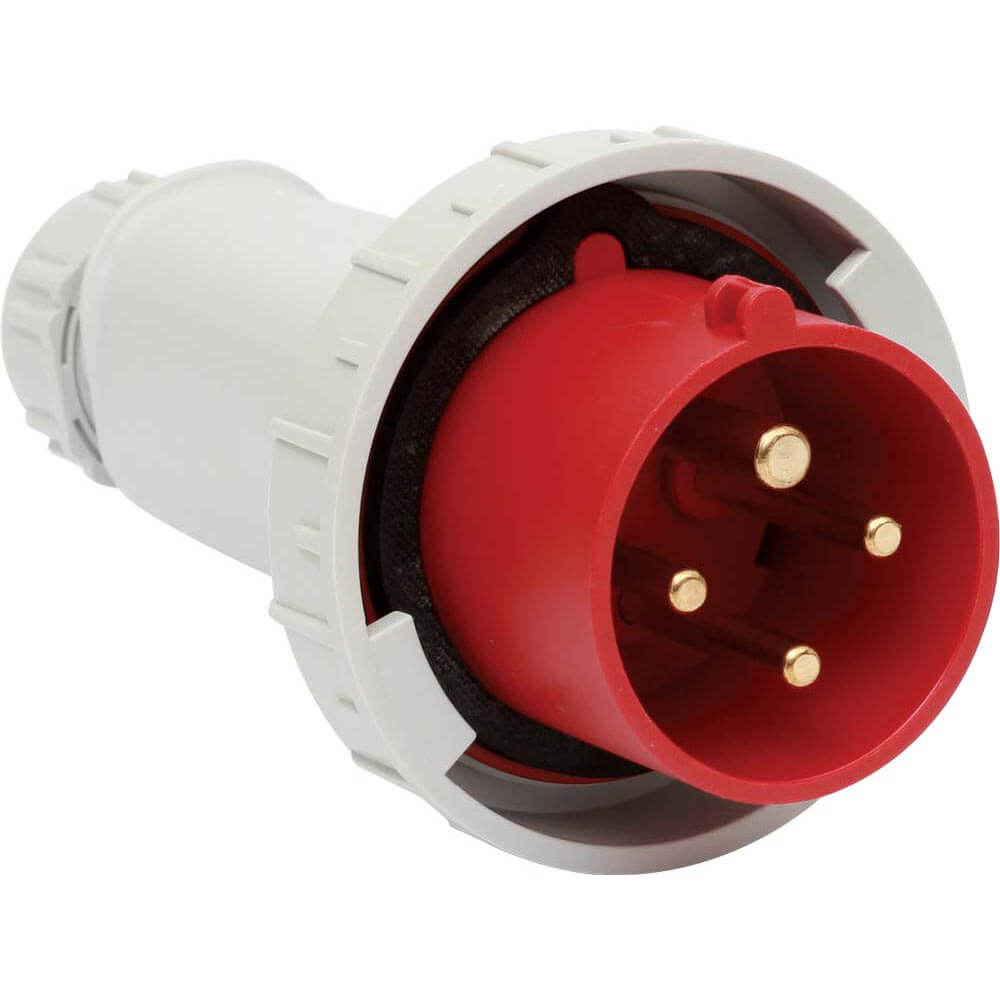 ENCHUFE PIN&SLEEVE 63A 415V 3P 4H 6 HORAS ROJO IP67 9463/8