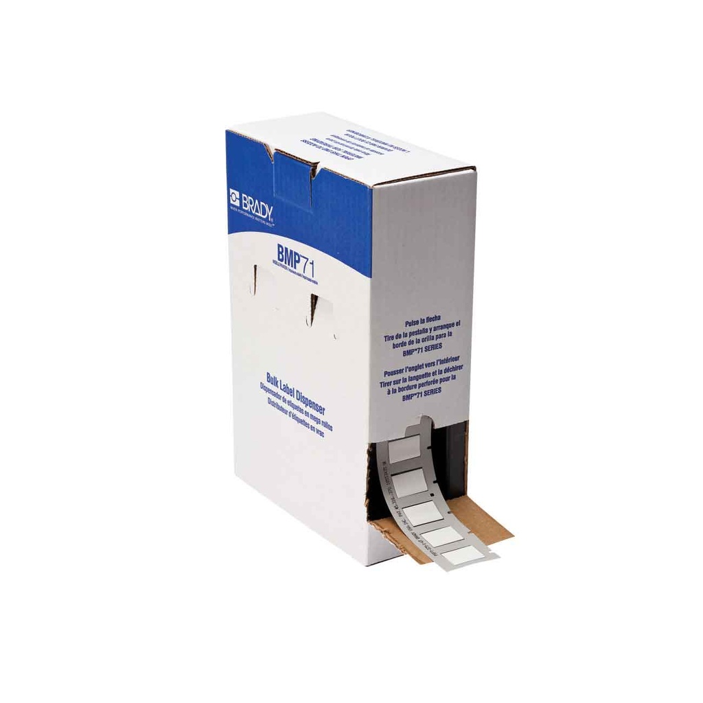 ETIQUETA TERMOCONTRACTIL 0.375" X 1" 1000 UDS/ROLL BM71-375-1-342