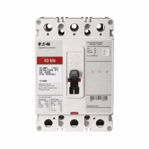 INTERRUPTOR CAJA MOLDEADA ED 175A 3P 240V 65KA@240V ED3175L