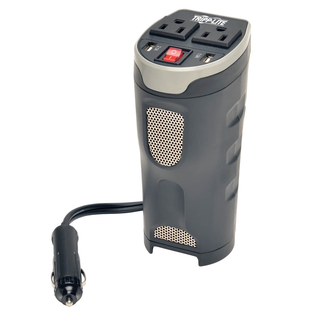 INVERSOR P/VEHICULO 12VDC 200W 2TOMAS 15A 125V 2 USB TIPO A PV200CUSB