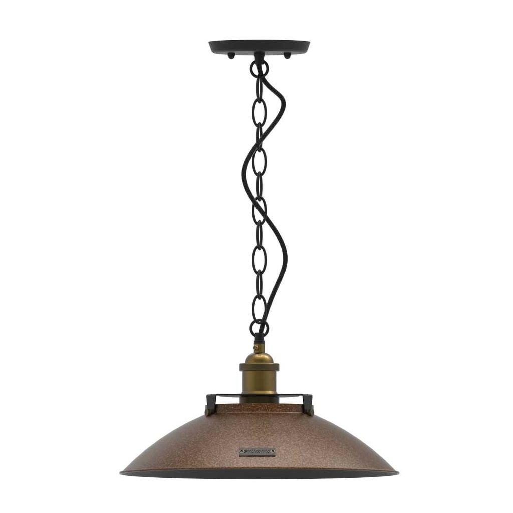 LUMINARIA DECORATIVA COLGANTE 1XE27 ULFERRUM NEGRO UL