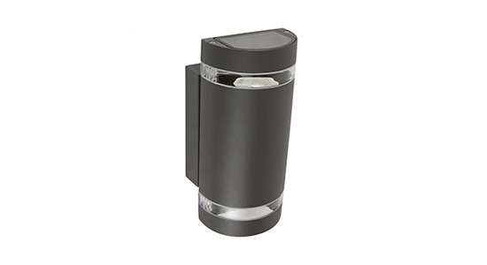 LUMINARIA DE PARED ALUMINIO ANTRACITA PARA 2XGU10 H-1070/AN