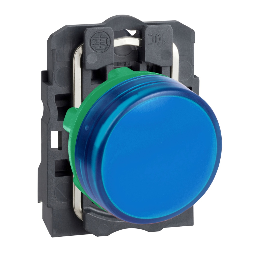 LUZ PILOTO PLASTICA COMPLETA, LED, COLOR  AZUL XB5AVG6