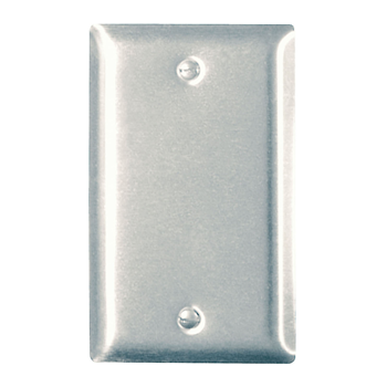 PLACA ACERO INOX CIEGA 1 GANG P&S SS13