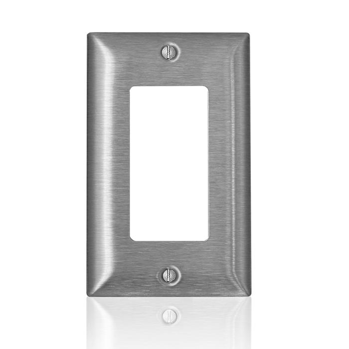 PLACA ACERO INOX DECORA 1 GANG SS26-40