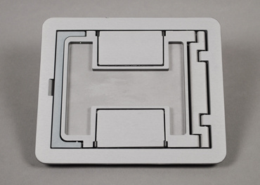 PLACA CAJA PISO RFBA C/MARCO TIPO CUTOUT ALUMINIO WIREMOLD FPCTCAL