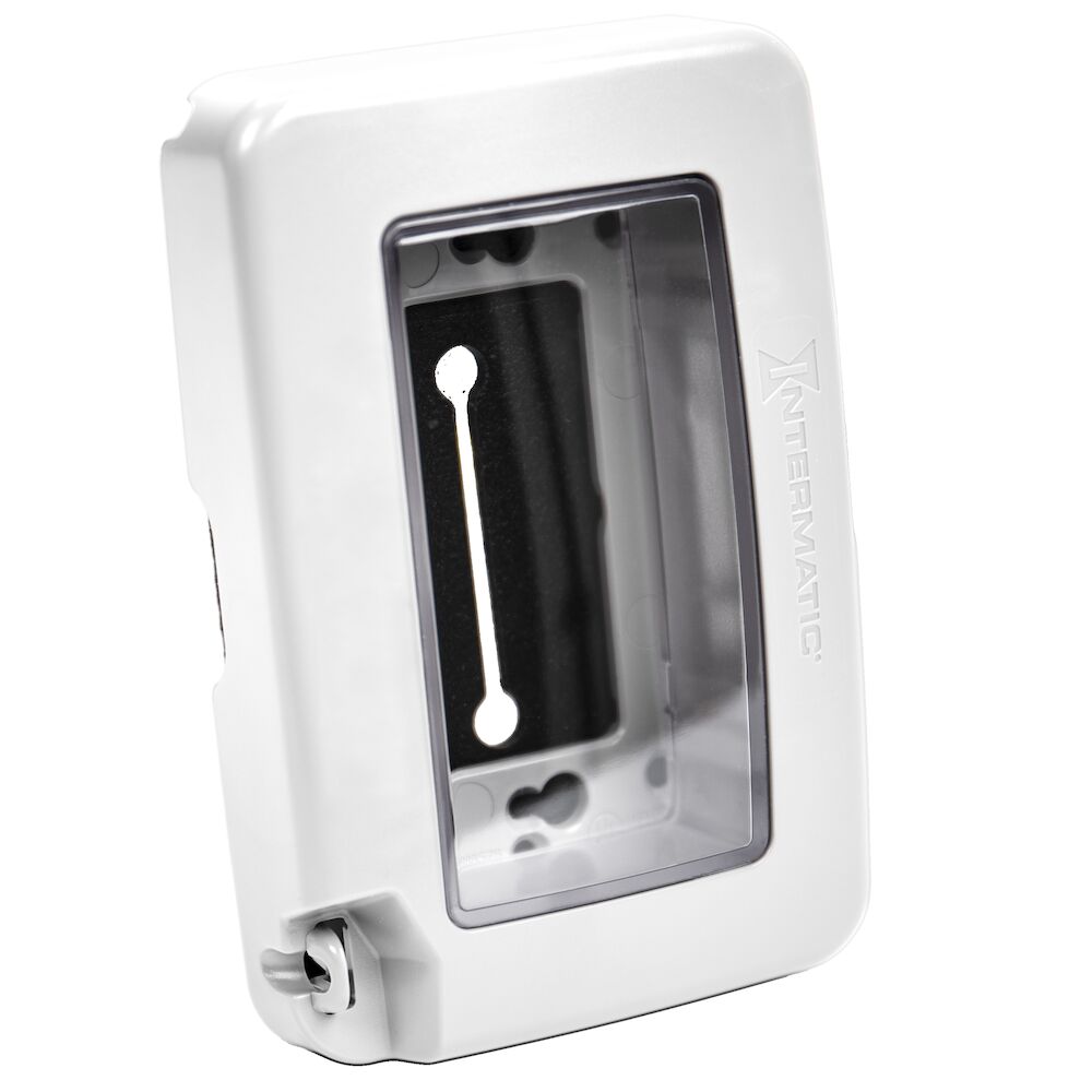 PLACA INTEMPERIE DECORA PERFIL BAJO 1 GANG BLANCO WP6000W INTERMATIC
