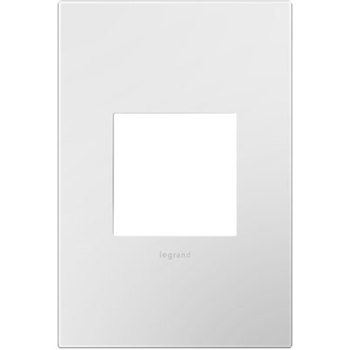 PLACA PLASTICA 1 GANG BLANCO GLOSS WHITE ADORNE AWP1G2WH6