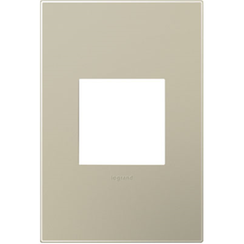 PLACA PLASTICA 1 GANG TITANIO ADORNE AWP1G2TM6