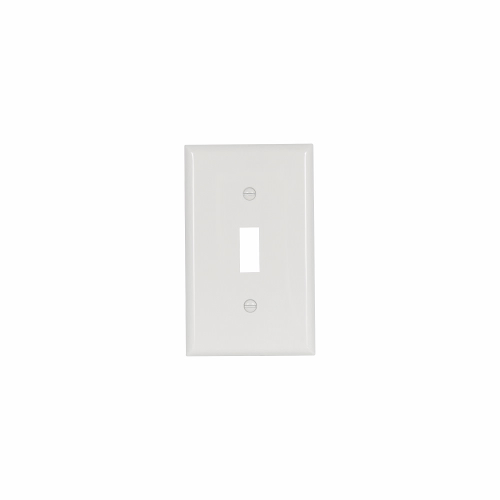 PLACA PLASTICA  APAGADOR SENCILLO PALANCA 1 GANG BLANCO 5134W