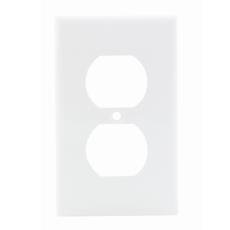 PLACA PLASTICA TOMA DOBLE / APAGADOR DOBLE PALANCA BLANCO 80703-W
