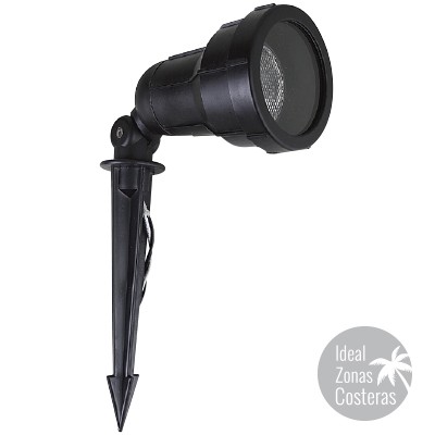REFLECTOR JARDIN FIBRA VIDRIO NEGRO P/PAR20 E27 100-240V IP45 H-715/NG