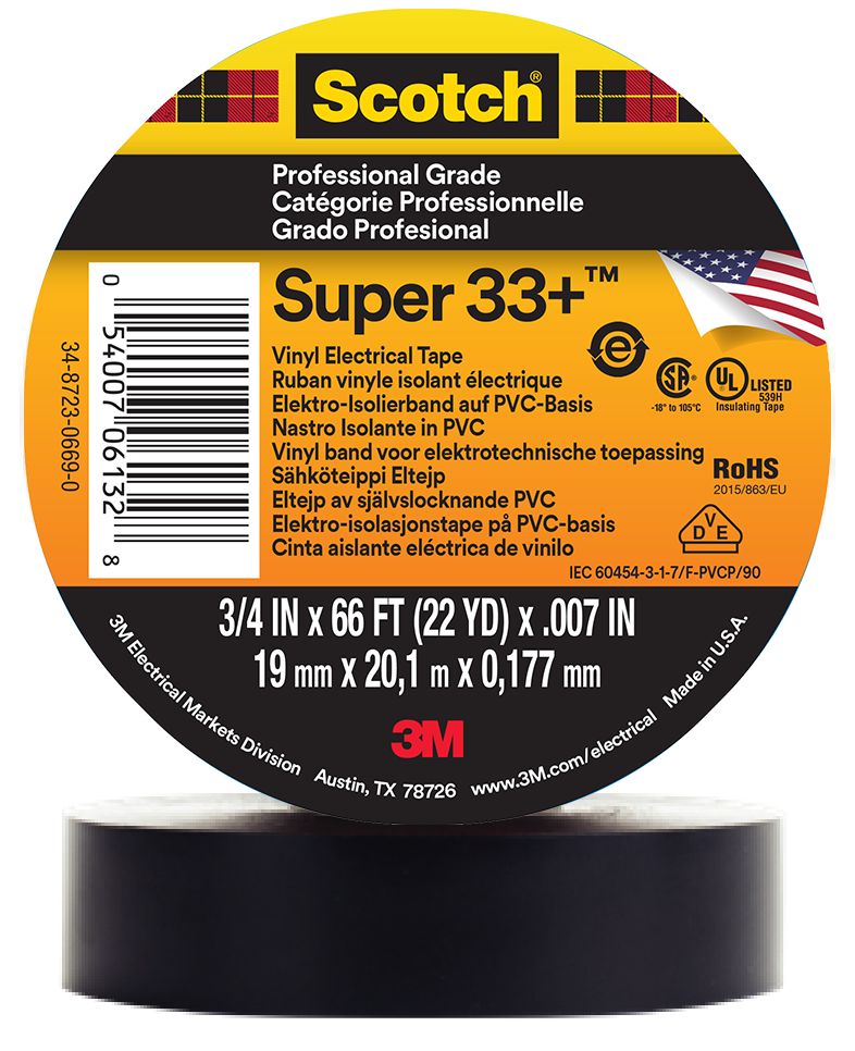 ROLLO DE TAPE SUPER 33+ 19.0MM