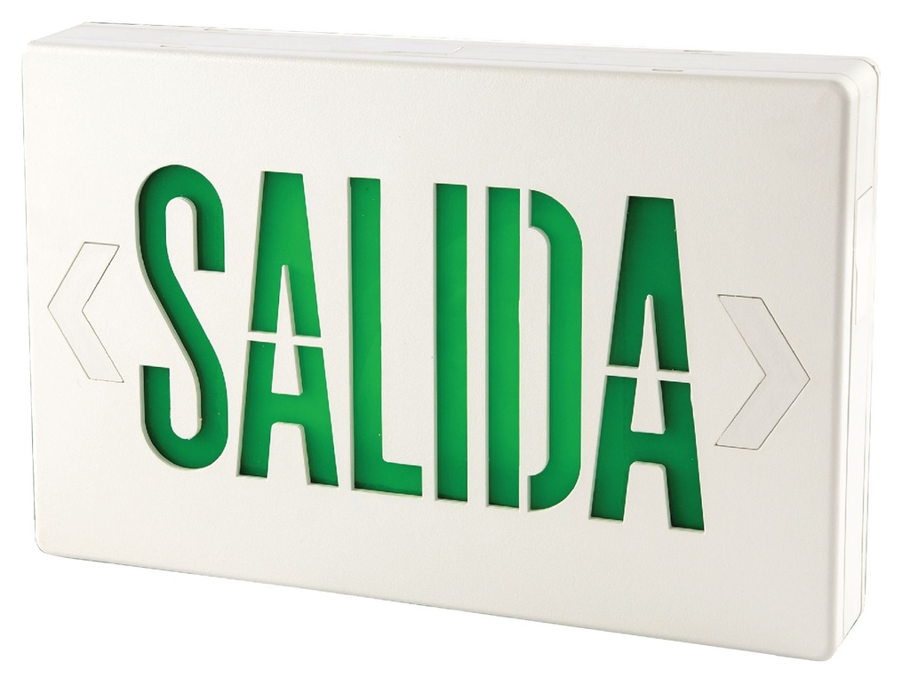 ROTULO SALIDA LED E-50G ULAC/DC 1W 120-277V 230lm VERDE UL