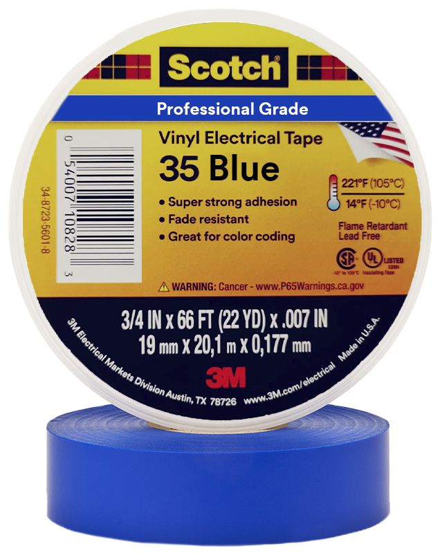 TAPE SCOTCH #35 3/4" X 20M (AZUL)