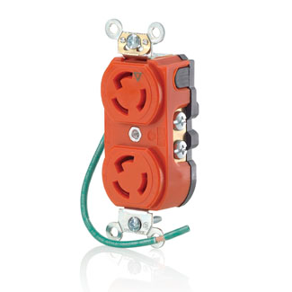 TOMA DOBLE MEDIA VUELTA T. AISLADA 2P 3H 15A 125V L5-15R 4700-IG