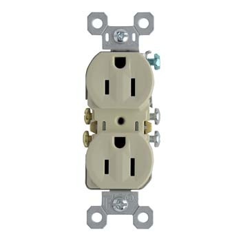 TOMA DOBLE RESIDENCIAL TR 2P 3H 15A 125V NEMA 5-15R MARFIL 3232TRI