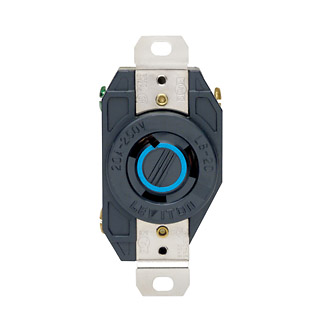 TOMA EMPOTRAR MEDIA VUELTA 2P 3H 20A 250V NEMA L6-20R 2320