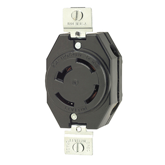 TOMA EMPOTRAR MEDIA VUELTA 3F 4P 4H 20A 120/208V NO NEMA 7410-B