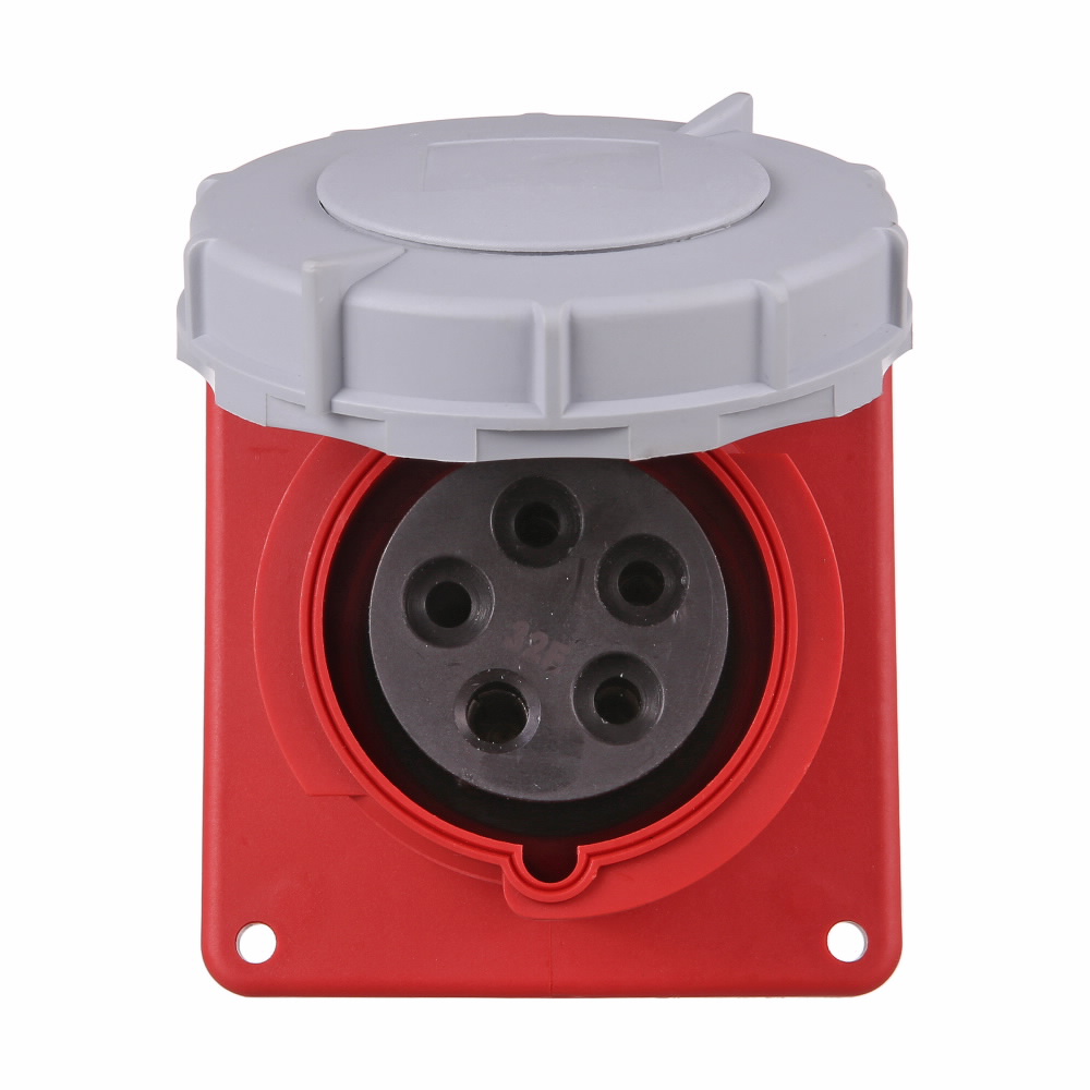 TOMA EMPOTRAR PIN&SLEEVE 3F 20A 277/480V 4P 5H 7 HORAS ROJO AH520R7W