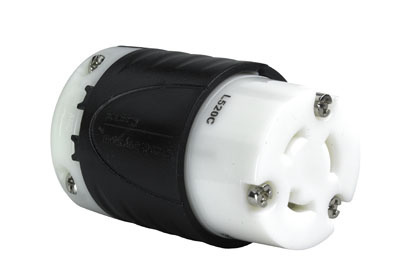 TOMA EXTENSION MEDIA VUELTA 2P 3H 20A 125V NEMA L5-20R P&S L520C