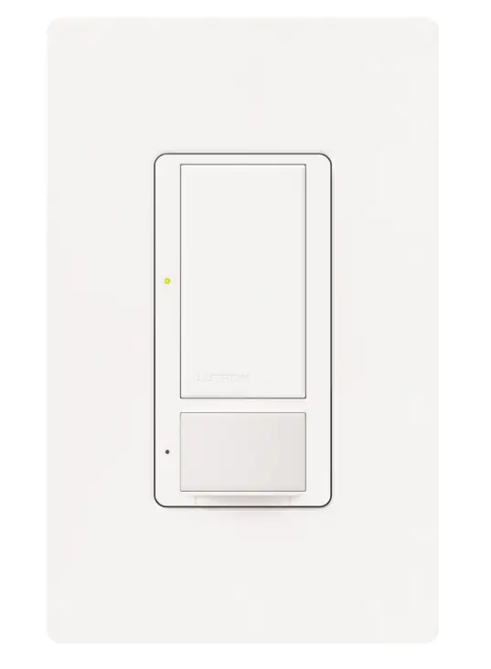 SENSOR MOVIMI PARED PIR 900FT2 2A 125V BLANCO MATE LUTRON MS-OPS2-SW
