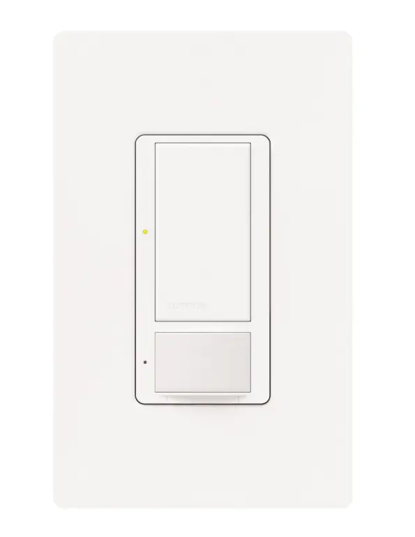 SENSOR MOVIMIENTO PARED PIR 900FT2 2A 125V BLANCO LUTRON MS-OPS2-WH